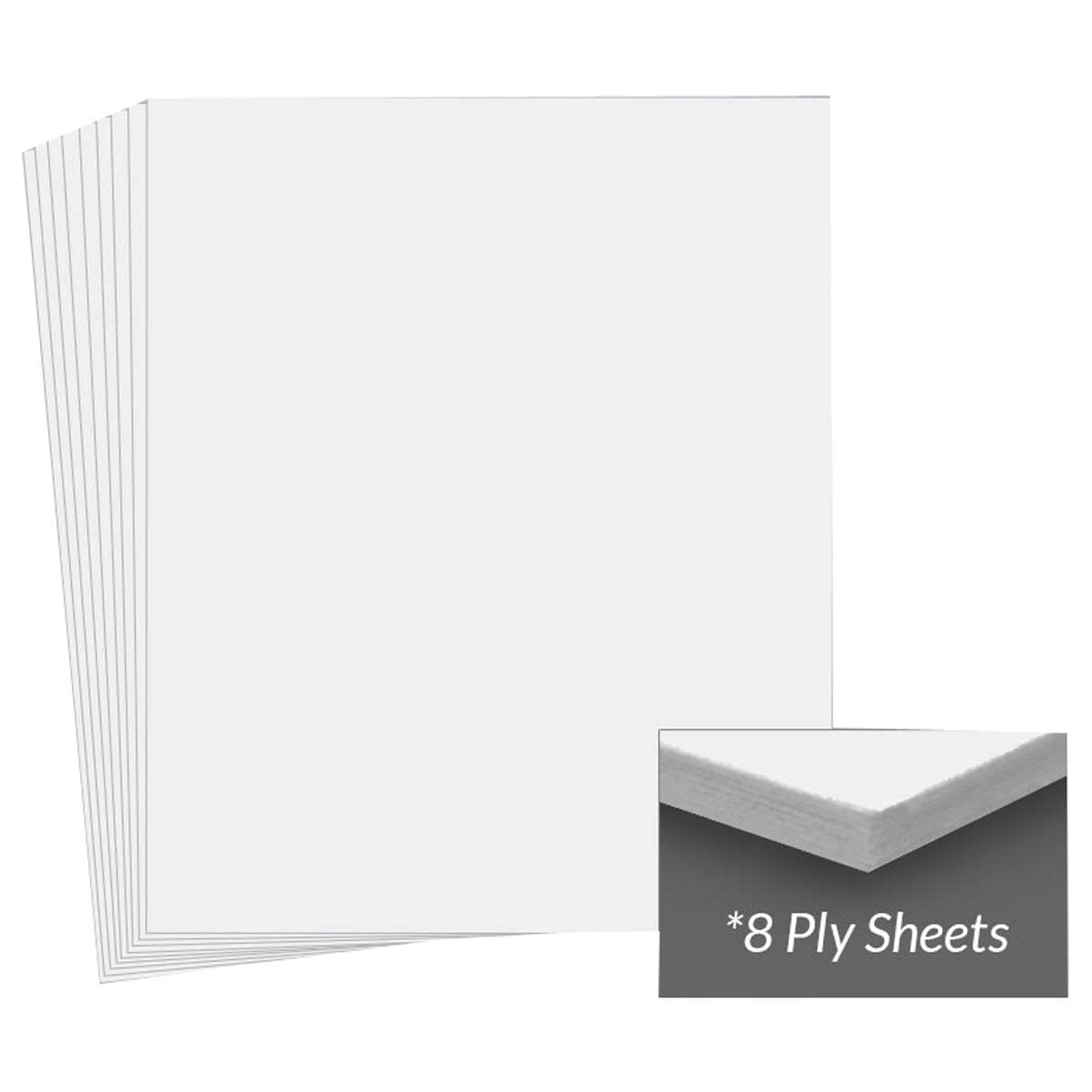 Archival Methods Museum Board 24x30 Bright White 8 Ply - Acid-Free Art & Photo Matting Board - Package of 5 - Perfect for Framing, Scrapbooking & Art Conservation