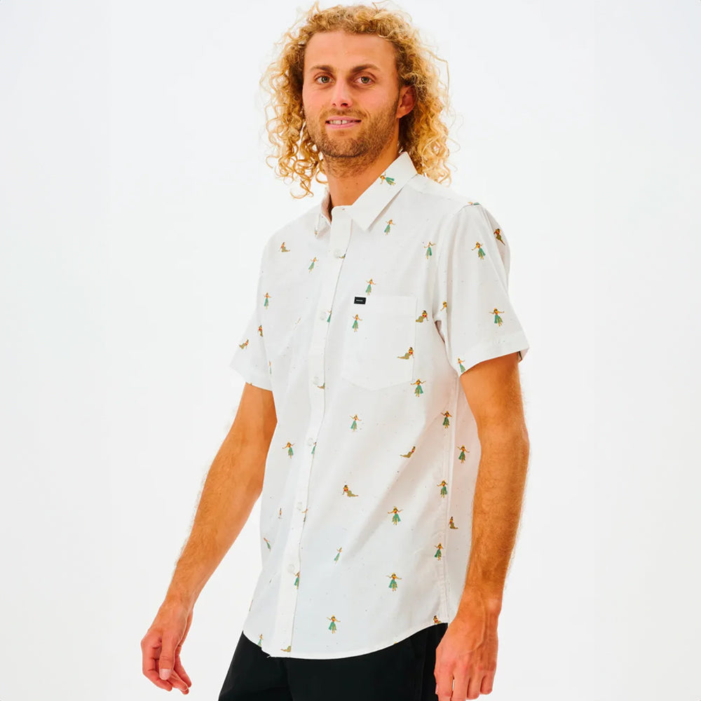Rip Curl Hula Breach Short Sleeve Shirt for Men - Comfortable & Stylish Surfing, Beach & Casual Wear