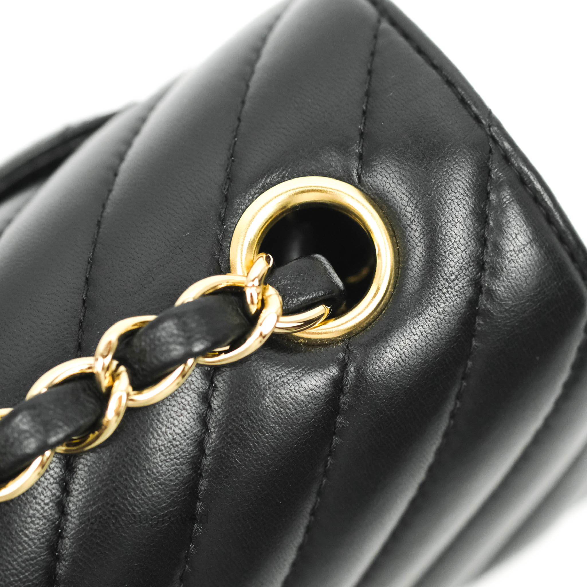 Chanel Chevron Mini Rectangular Flap Bag in Black Lambskin with Gold Hardware - Luxury Crossbody Purse for Women, Perfect for Evening Events & Date Nights