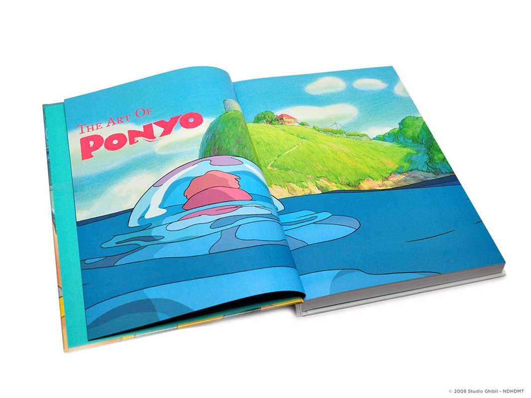 Ponyo Art Book by Hayao Miyazaki - Official Studio Ghibli Collectible for Anime Fans, Home Decor & Gift Idea