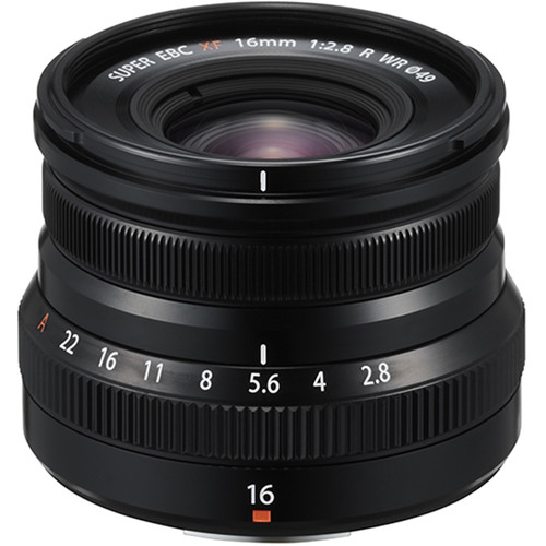 FUJIFILM XF 16mm f/2.8 R WR Prime Lens for X-Mount Cameras - Compact & Weather-Resistant (Black) - Perfect for Travel, Street & Landscape Photography