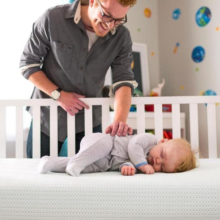 Lullaby Earth Breathe Safe Dual-Sided Breathable Crib Mattress - Organic & Hypoallergenic for Baby's Safe Sleep | Nursery, Daycare & Travel Use