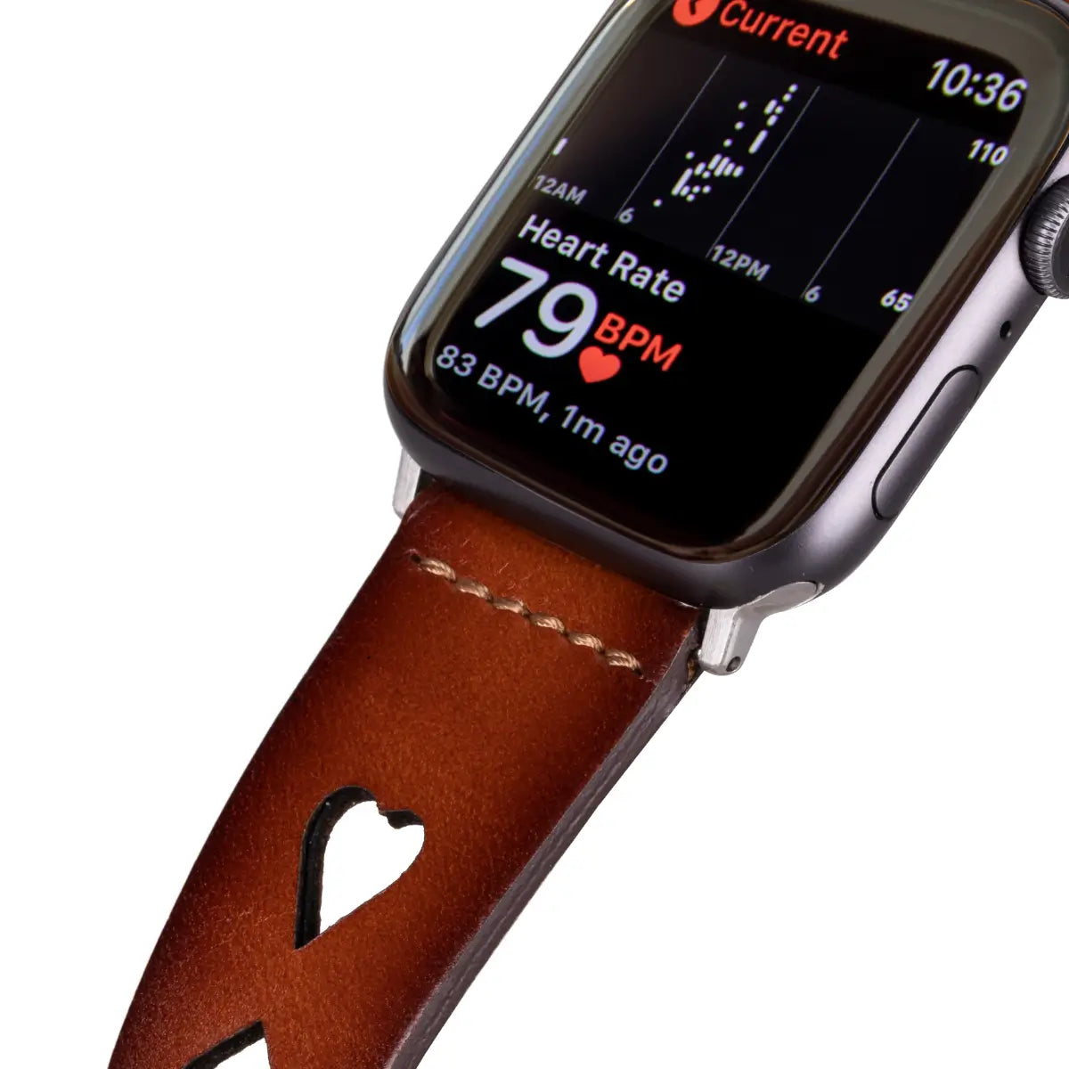 Premium Brown Leather Sport Band for Apple Watch - Durable & Comfortable Strap for Workouts & Everyday Use (Avesta) - Perfect for Gym, Office & Casual Wear