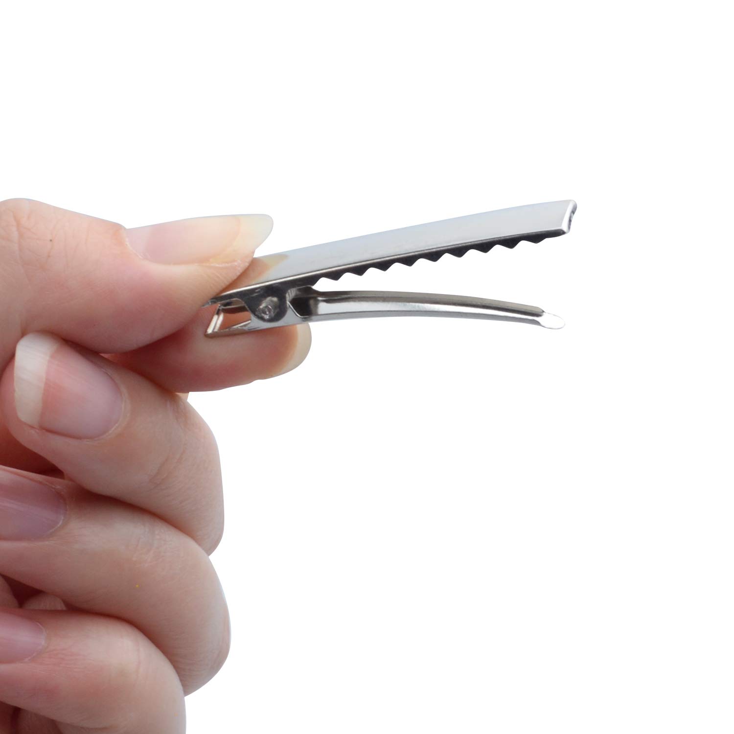 150-Piece Alligator Hair Clips Set - Flat Top Metal Hair Pins with Teeth for Hair Styling, Curl Clamping & DIY Crafts (3 Sizes) - Perfect for Salon, Home Hair Care & Creative Projects