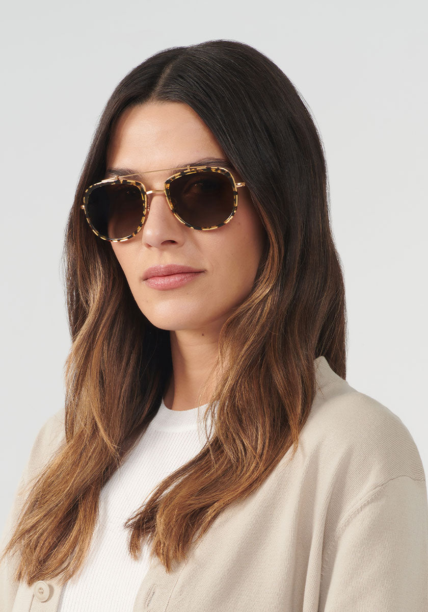 BRETON | Zulu 24K Gold Polarized Sunglasses for Men & Women - UV Protection, Fashionable Outdoor Sports & Driving Shades