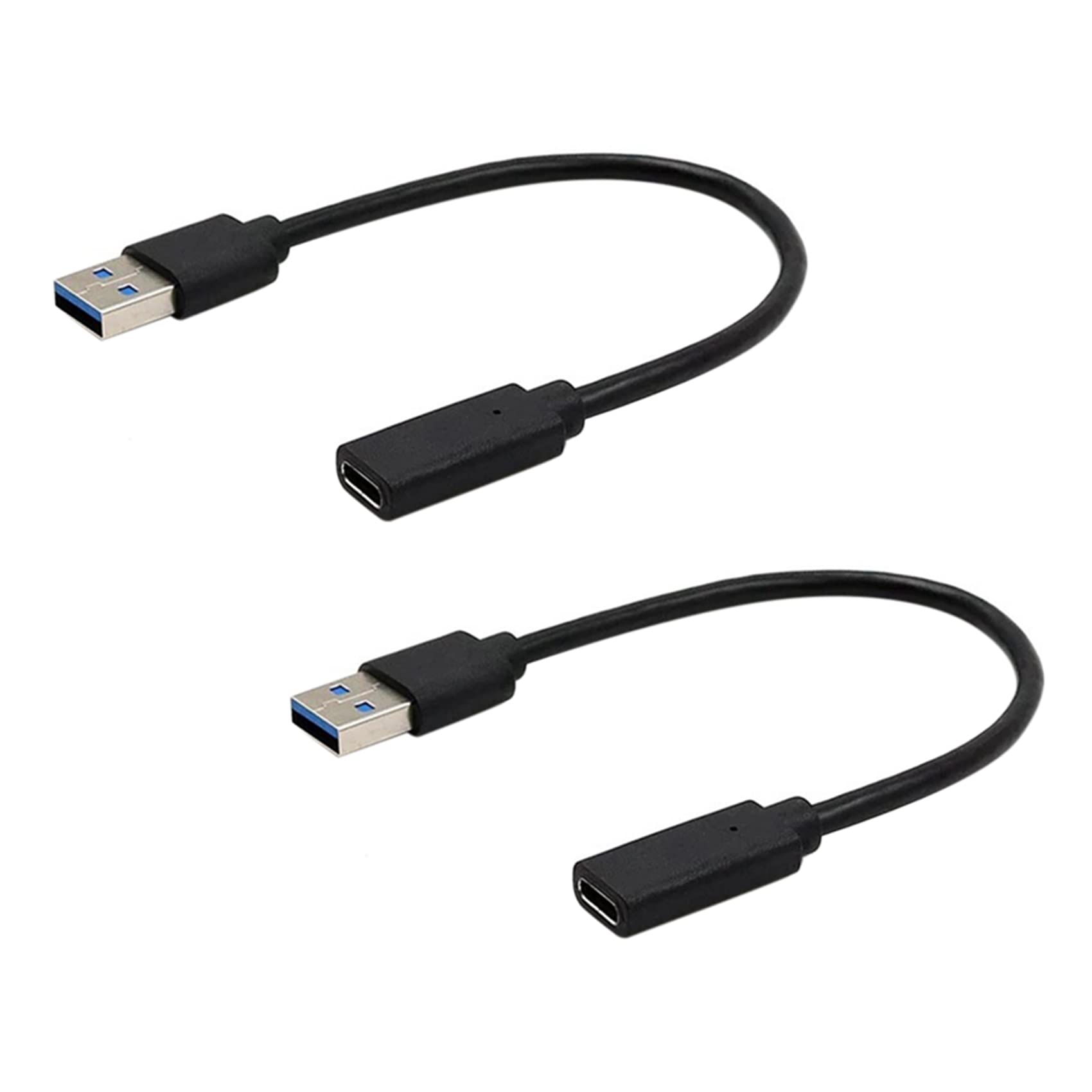 2-Pack USB 3.1 Type C to USB 3.0 Adapter - High-Speed Data Transfer for MacBook, iPad, Samsung Galaxy - Perfect for Charging & Syncing Laptops, Tablets & Phones