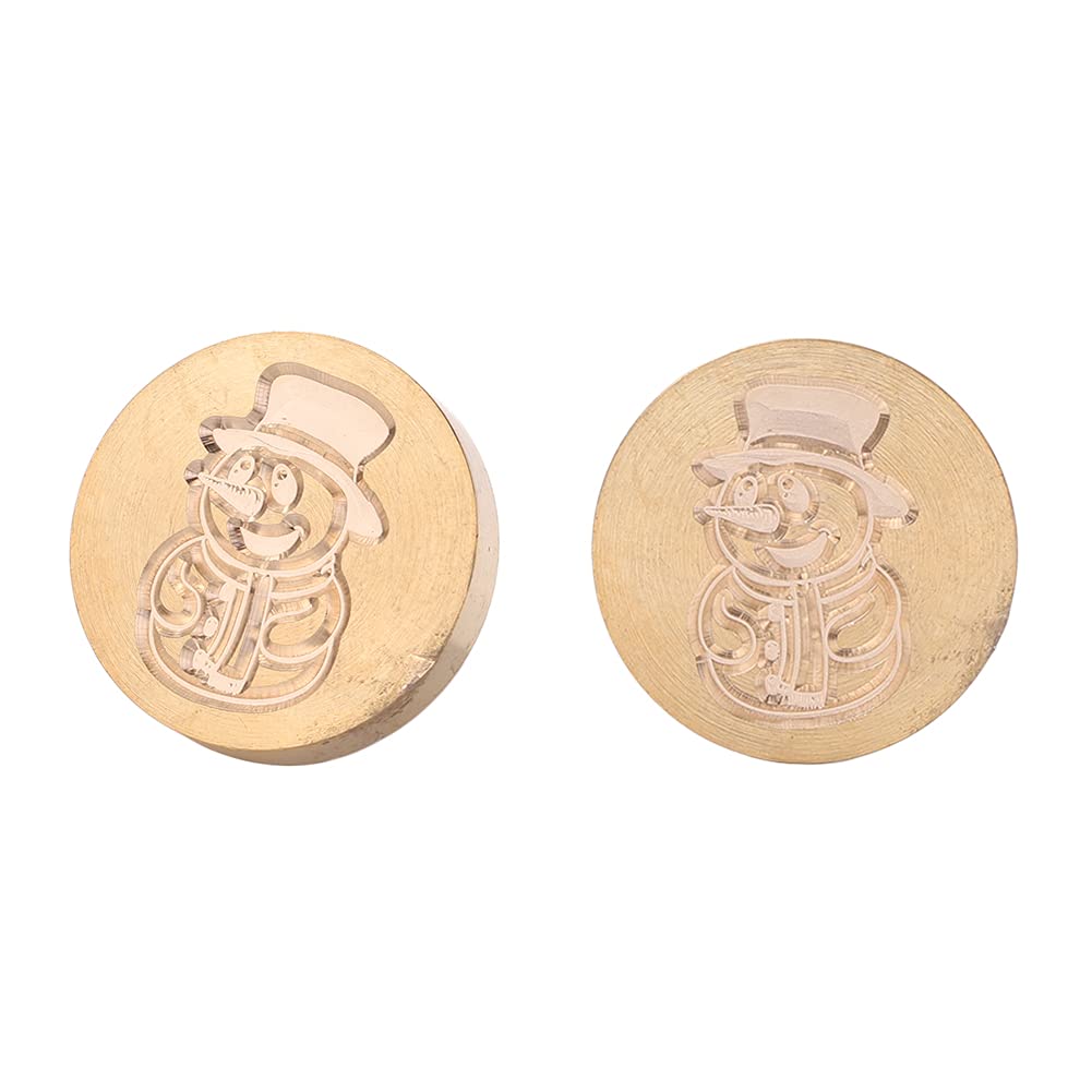 Premium Brass Fire Lacquer Seal Head (SD009) - Wax Sealing Stamp for Letters, Invitations & Legal Documents - Vintage Style Decorative Wax Seal Stamp Head Without Handle - Perfect for Wedding Invites, Diplomas & Certificates