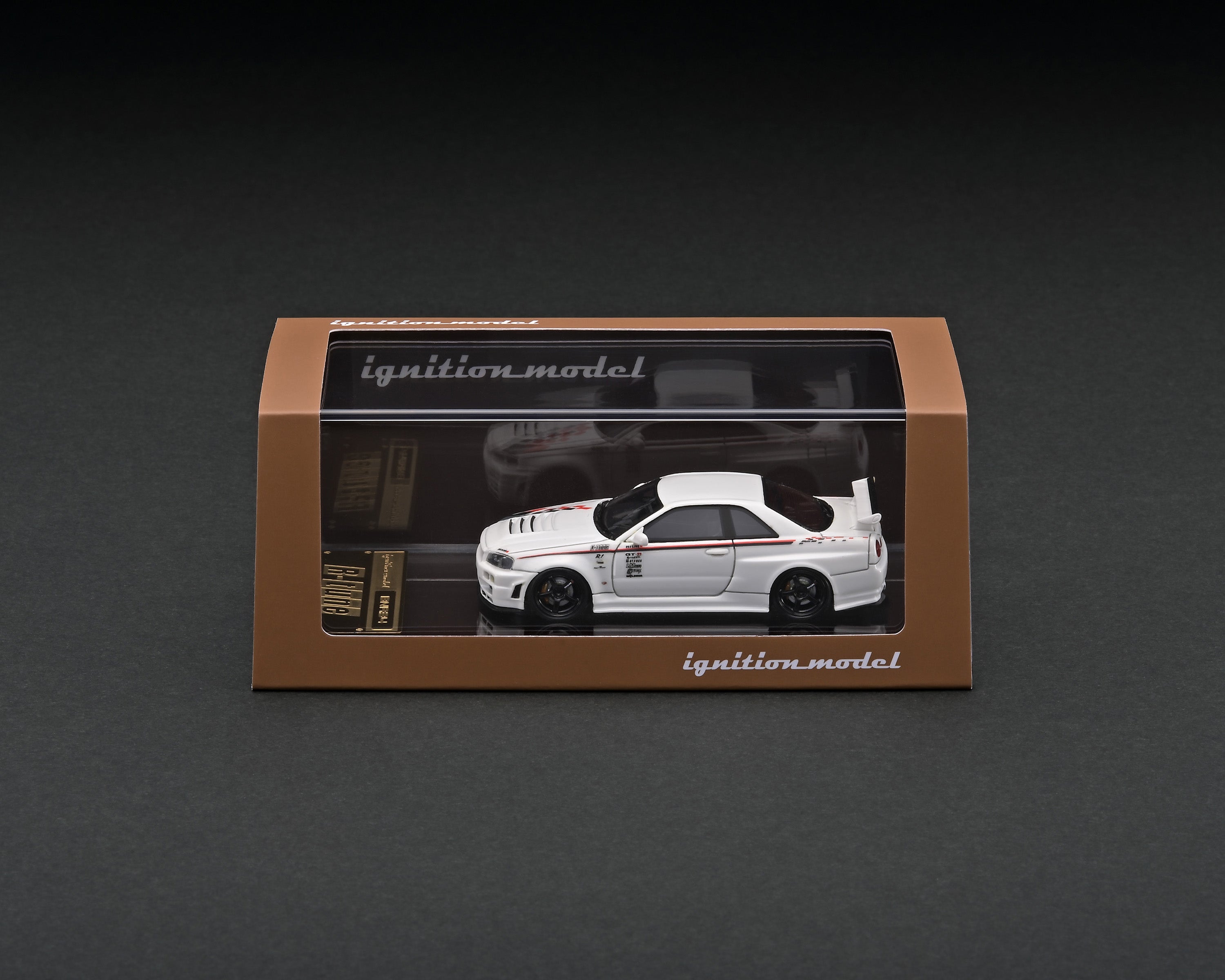 1:64 Scale Nissan Skyline GT-R R34 R Tune White Diecast Model Car - Collectible Racing Vehicle for Display & Hobby Enthusiasts