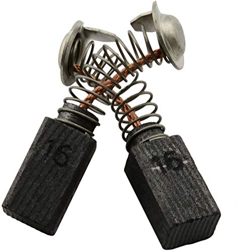 Hitachi JG10 Grinder Replacement Carbon Brushes CA-07-95868 (0.26x0.30x0.51 Inch) with Spring, Cable & Connector - Compatible with Models 999021, 999070, 999084 - Perfect for DIY Repairs & Power Tool Maintenance