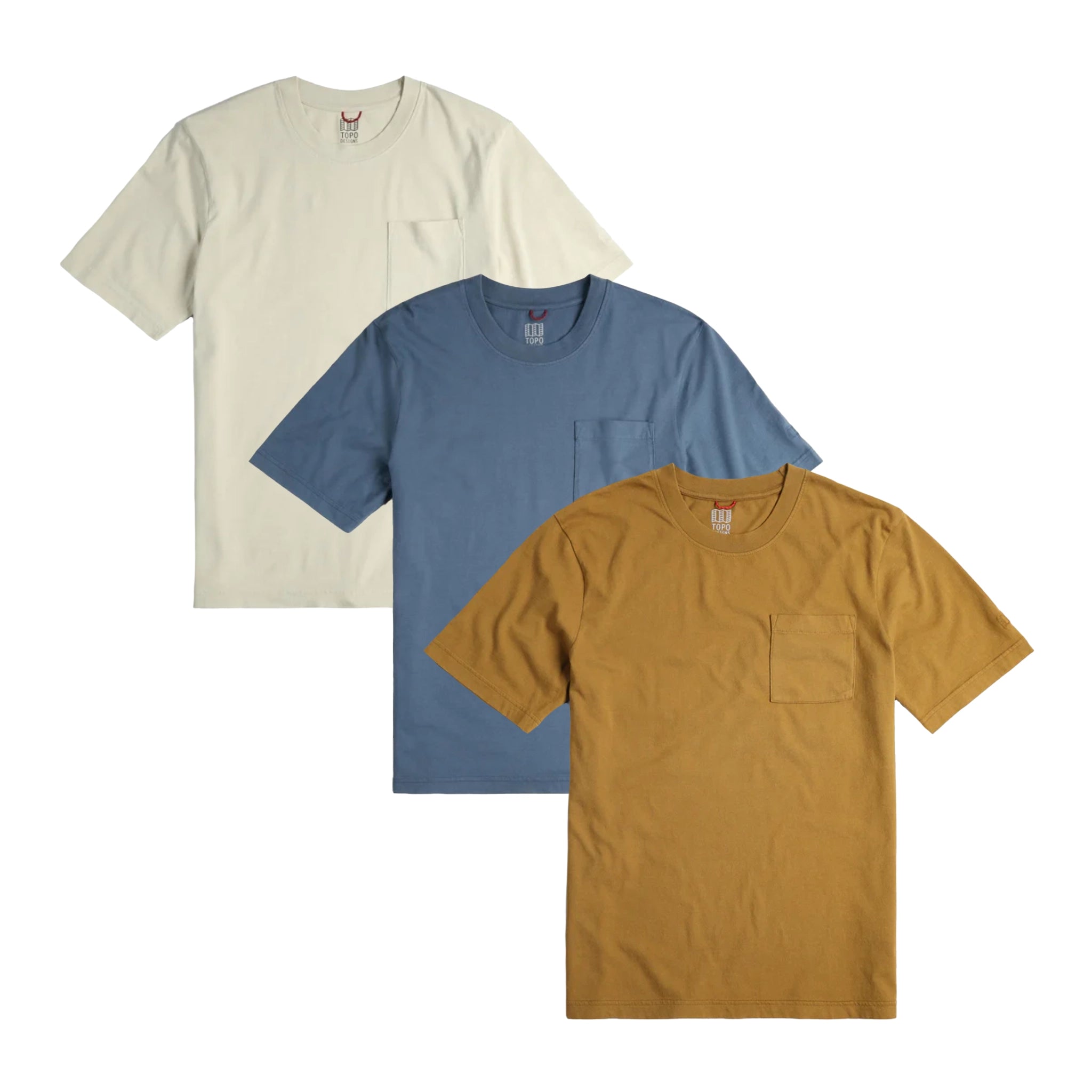 Men's Dirt Pocket T-Shirt - Comfortable Cotton Tee with Functional Pocket for Outdoor Work, Hiking & Casual Wear
