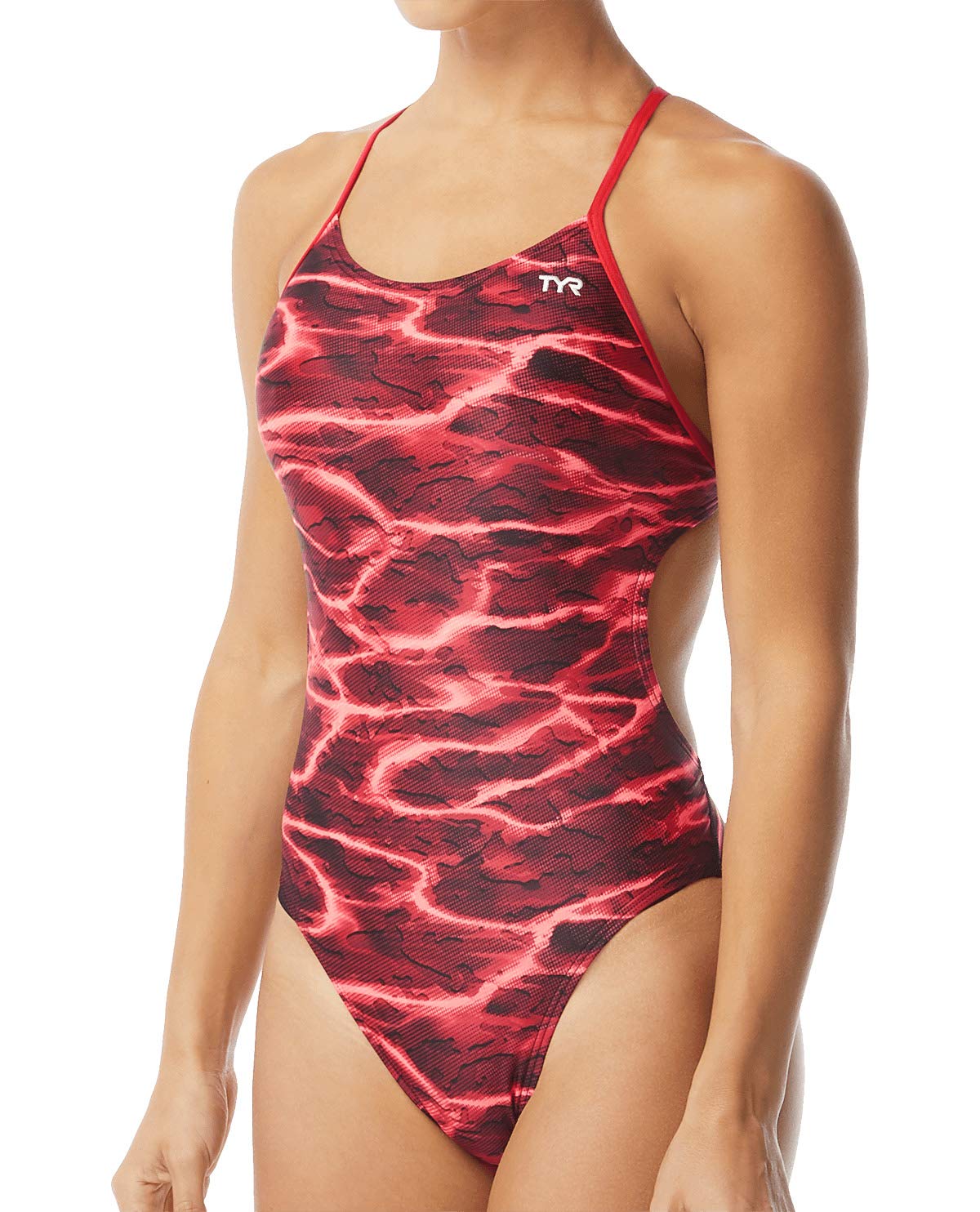 TYR Men's Competitive Swim Jammer - High-Performance Lambent Blade Design for Racing & Training - Perfect for Pool, Triathlon & Swim Meets