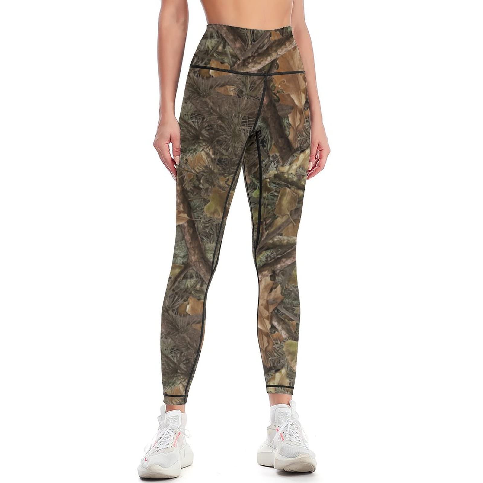High Waisted Camo Yoga Pants for Women - Tummy Control Workout Leggings, Running & Athletic Wear | Perfect for Gym, Hiking & Outdoor Activities