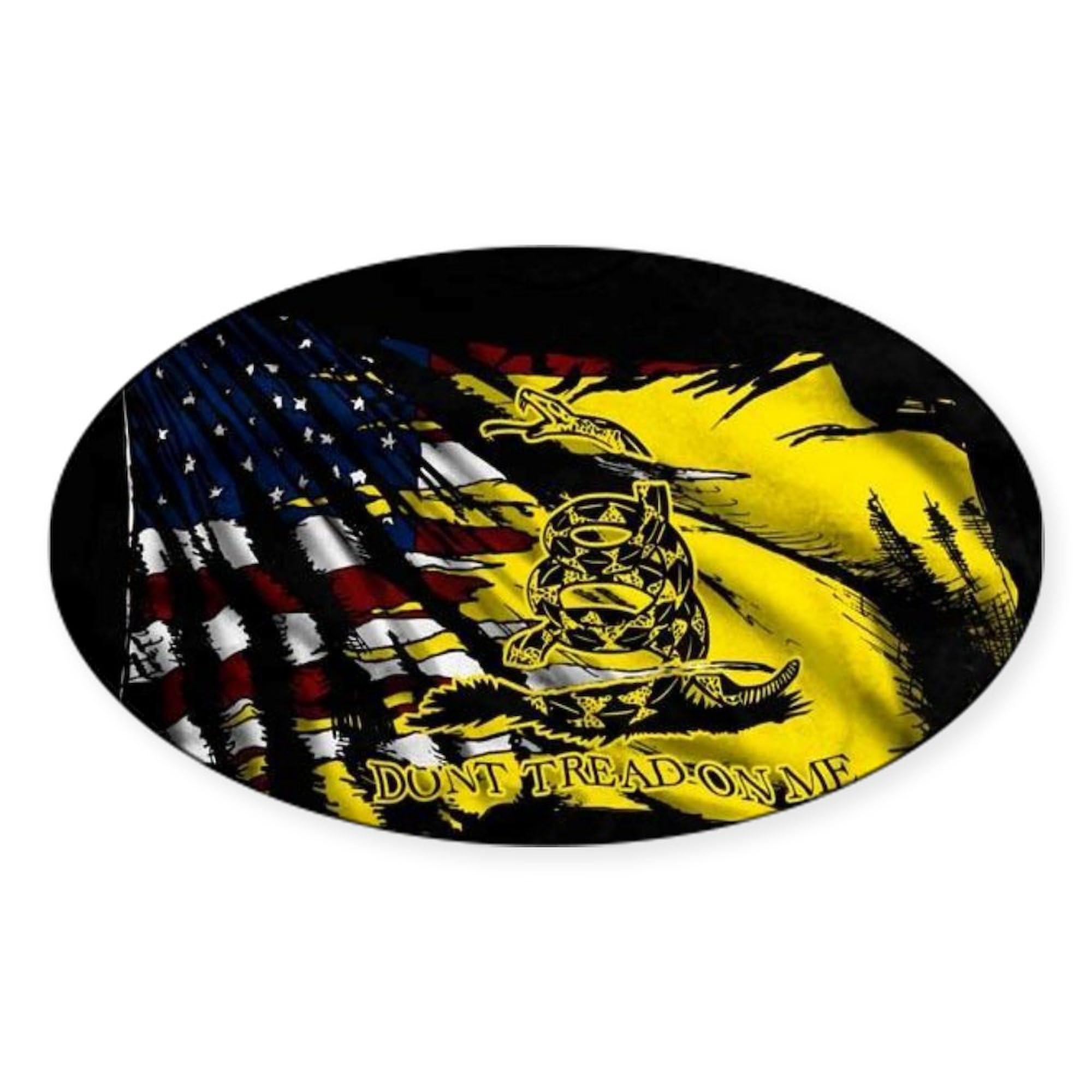 Gadsden Kitchen Towel & Car Bumper Sticker - Home & Auto Decor