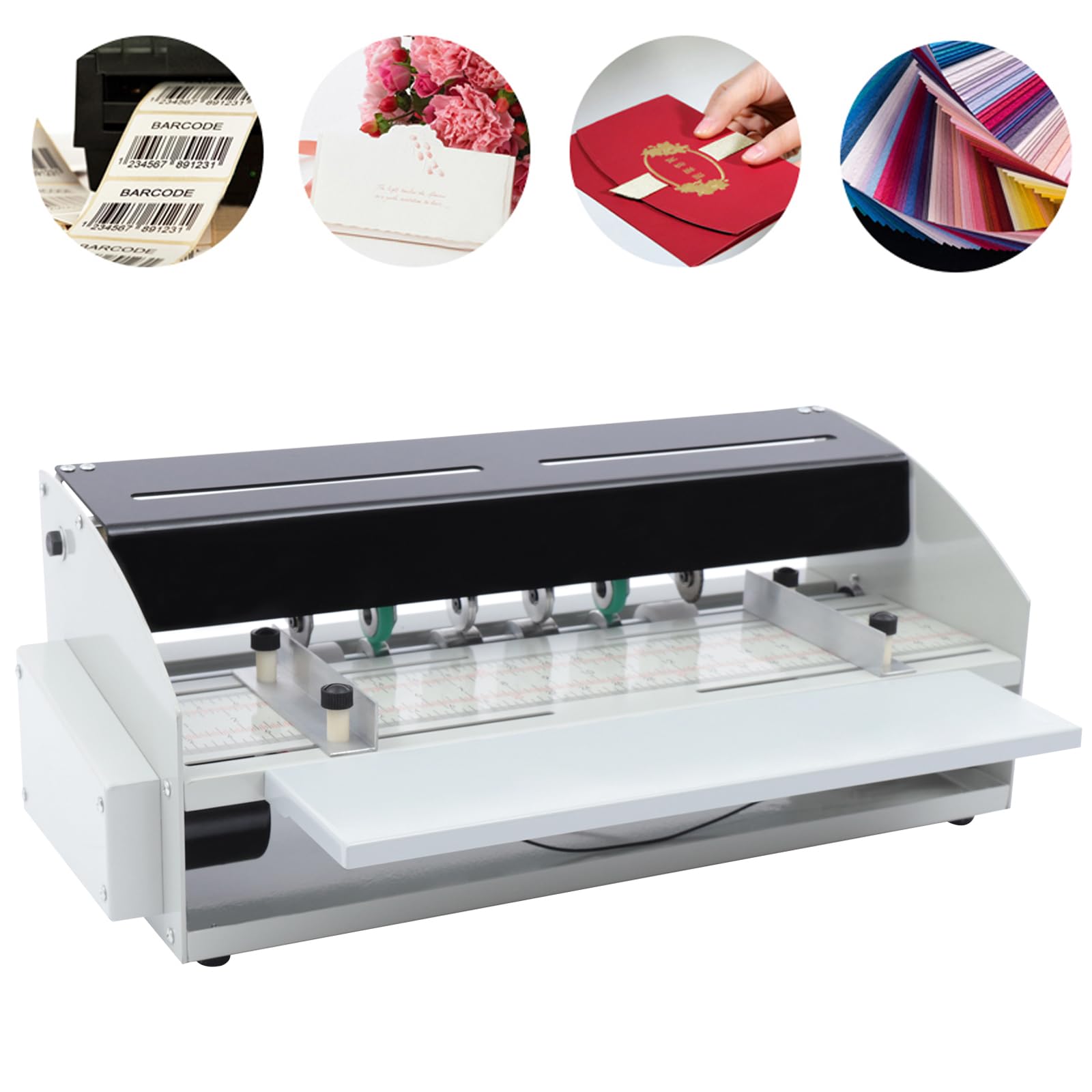 Electric Creasing Machine 110V - 3-in-1 Paper Folding Machine for Cards, Invitations & Tickets | 18.5