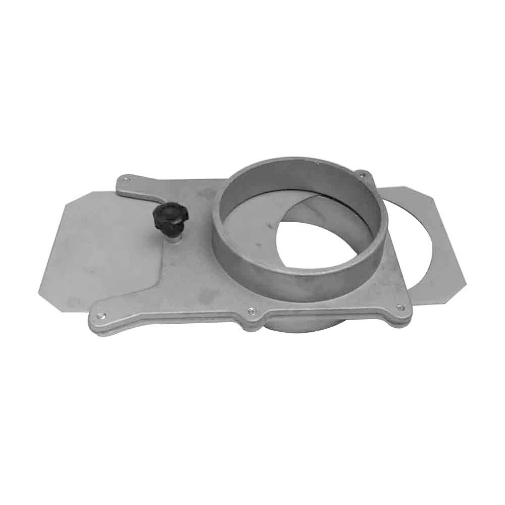 4-Inch Self-Cleaning No-Clog Aluminum Blast Gate for Vacuum & Dust Collector - Heavy Duty Dust Collection System for Woodworking, CNC Machines & Workshop Air Filtration