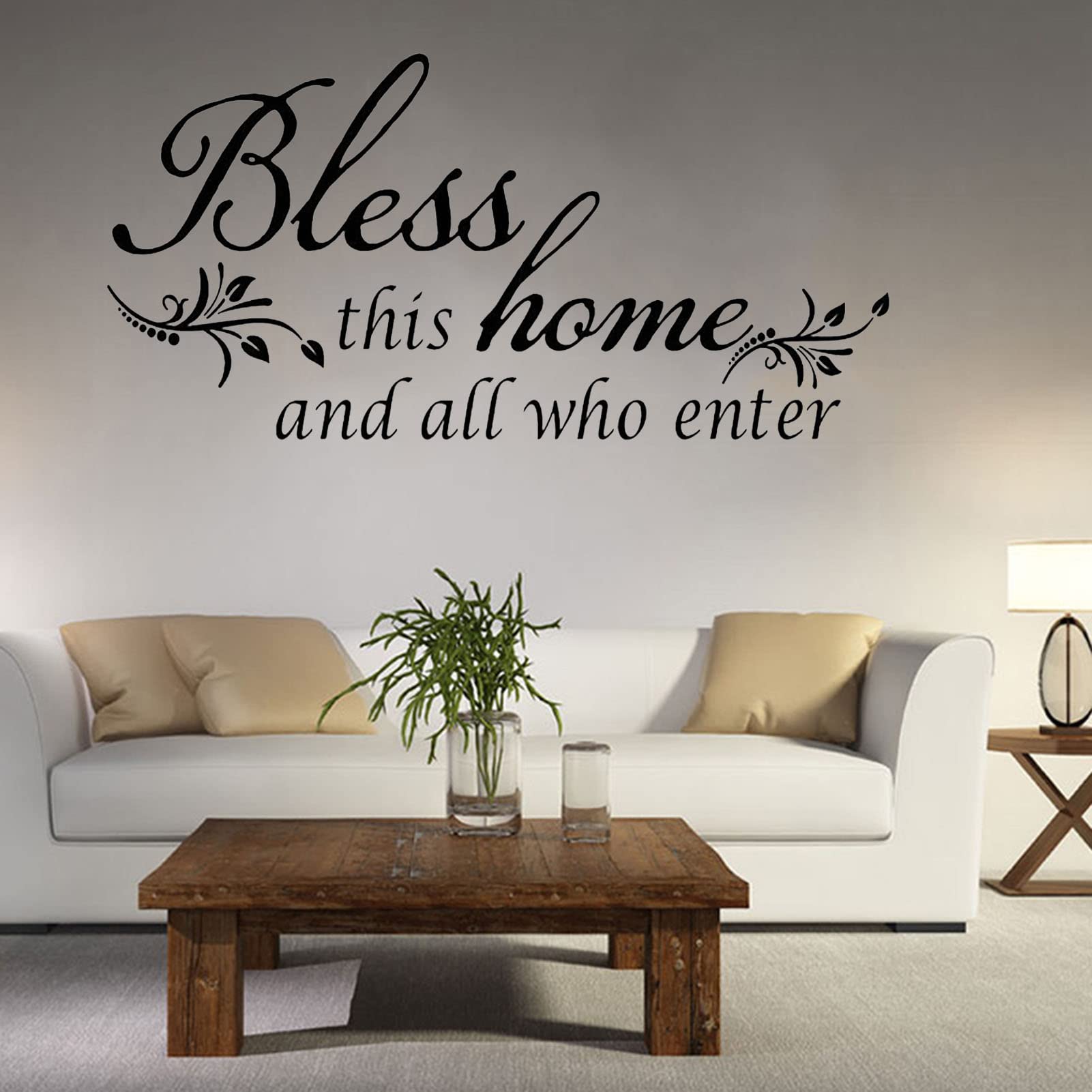 Waterproof Wall Stickers - Removable Vinyl Decals for Home Decor - Bless This Home
