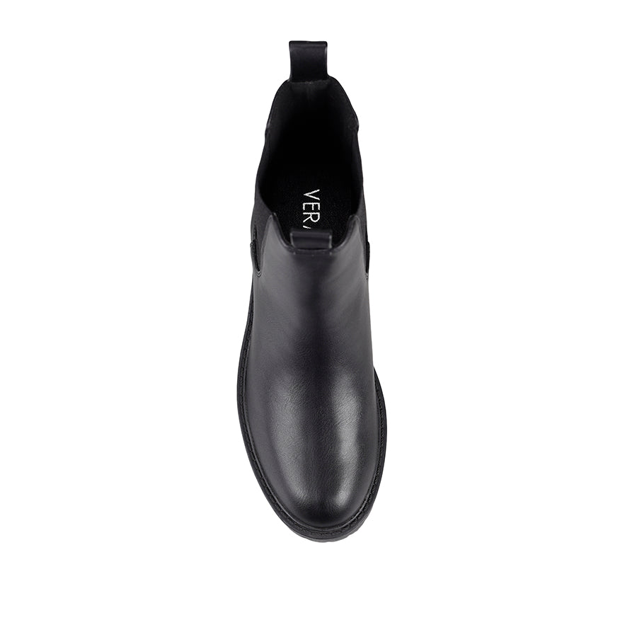 **Jalapeno Chelsea Combat Boots for Men & Women - Black Smooth Leather Ankle Boots - Stylish & Durable for Outdoor, Work & Casual Wear**