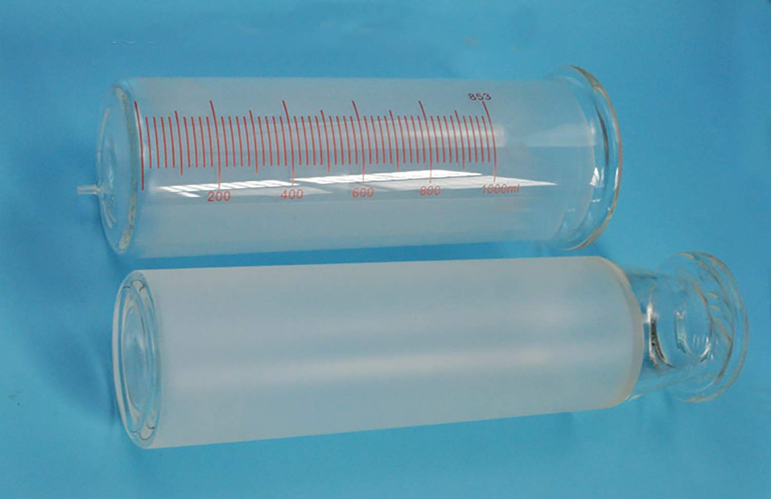 500mL Glass Syringes for Essential Oils & Liquids - Borosilicate Glass Injector with Measurement Marks - Perfect for DIY, Lab, Medical & Home Use