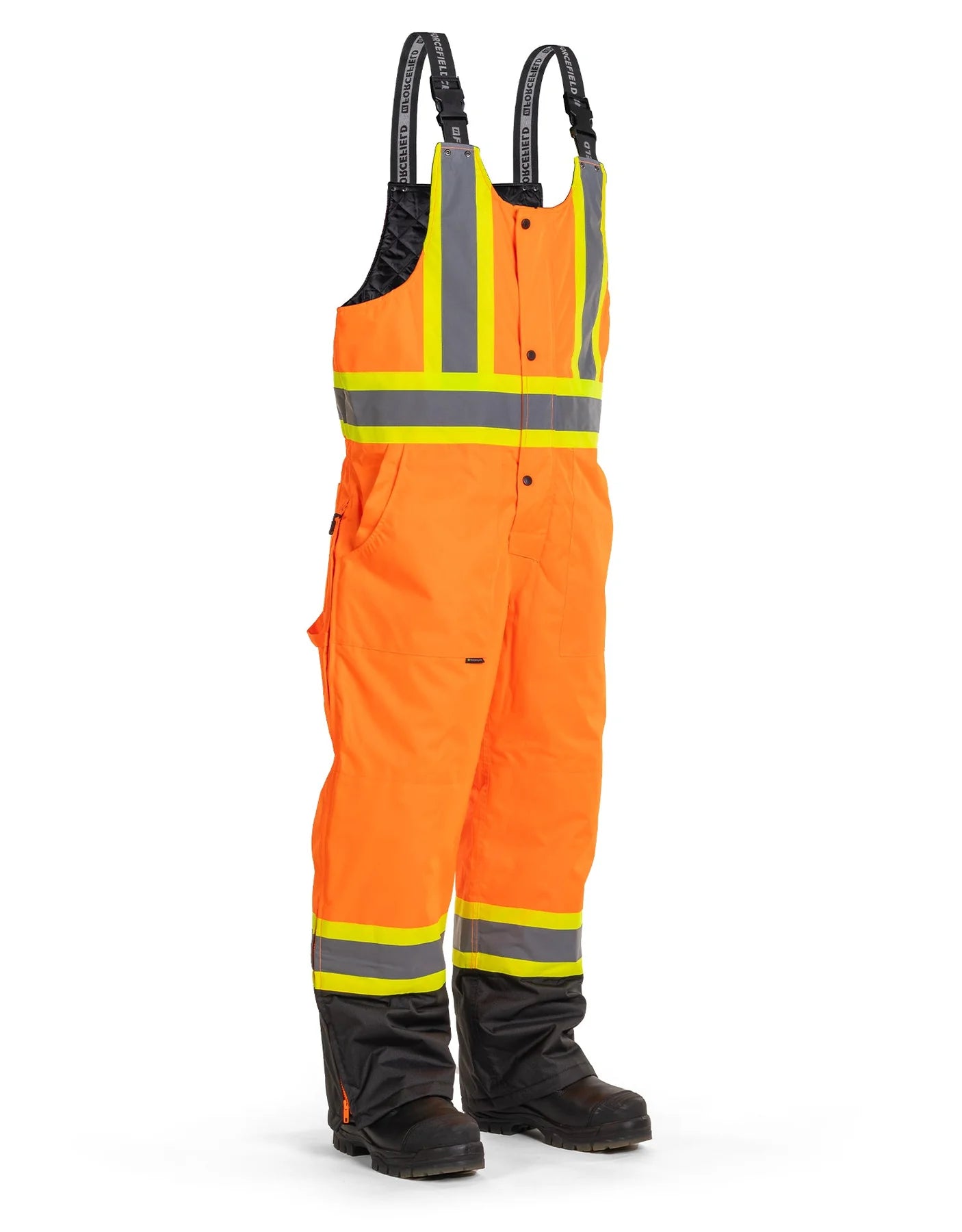 Forcefield Hi-Vis Winter Safety Overalls EN835R - High Visibility Workwear for Cold Weather Construction & Outdoor Jobs