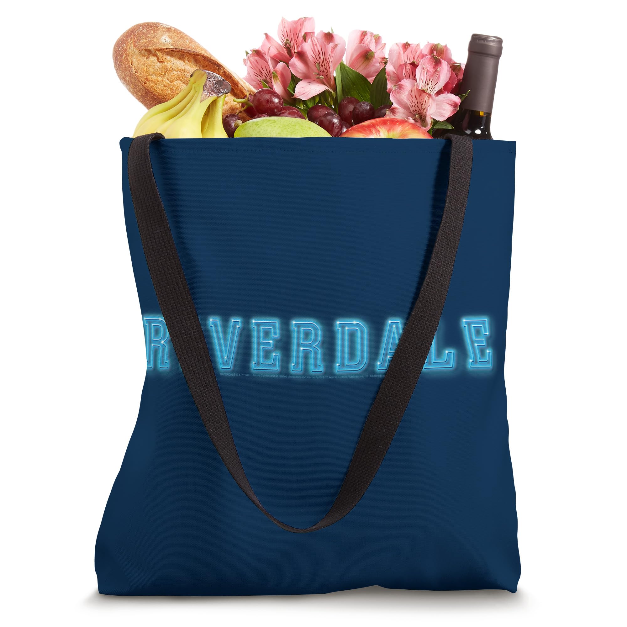 Riverdale Logo Tote Bag - Stylish Cotton Canvas Shopping Bag for Women & Men - Perfect for Groceries, Beach Trips & School