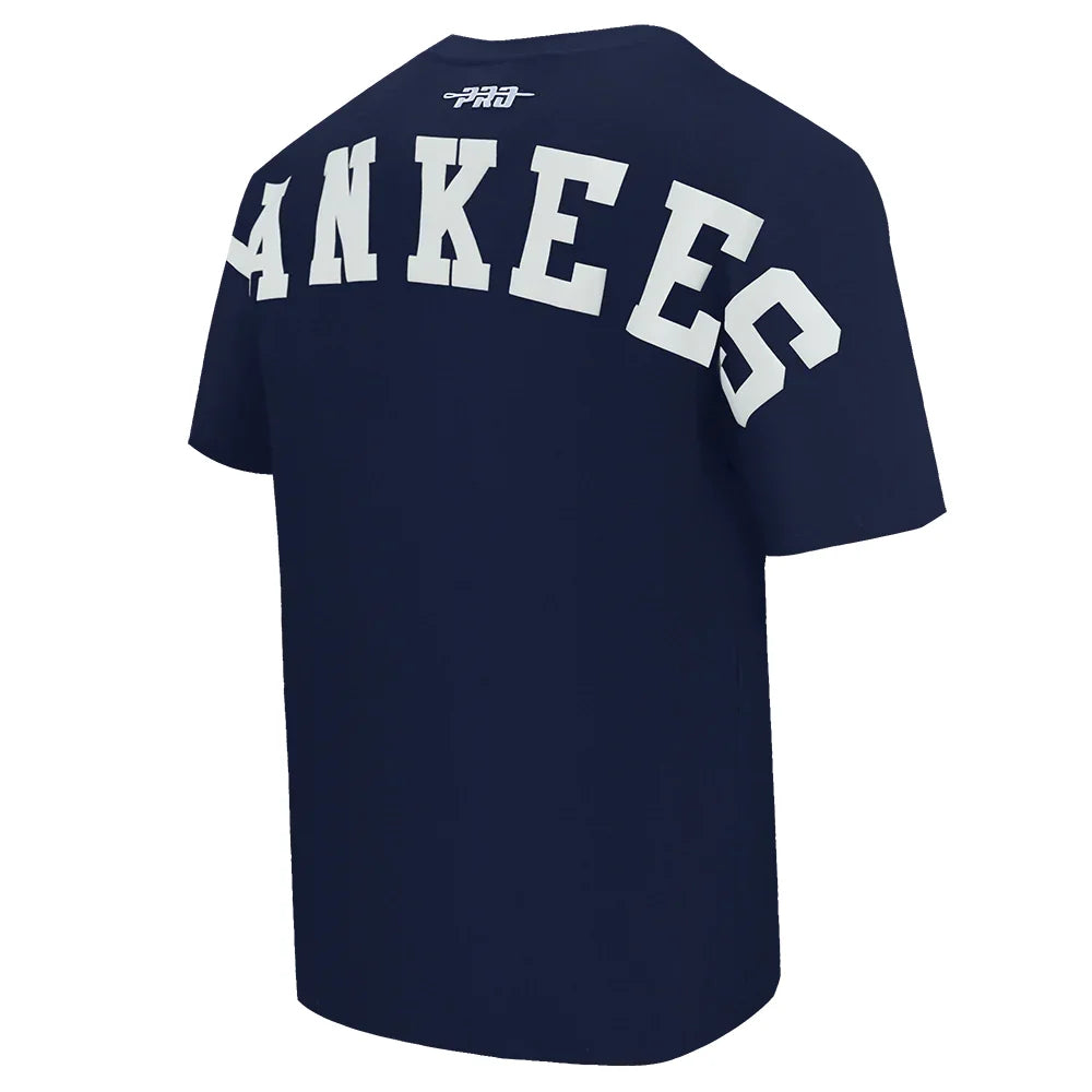 New York Yankees Wingspan Drop Shoulder T-Shirt for Men - Navy Blue Baseball Jersey | Perfect for Game Day, Fan Events & Casual Wear
