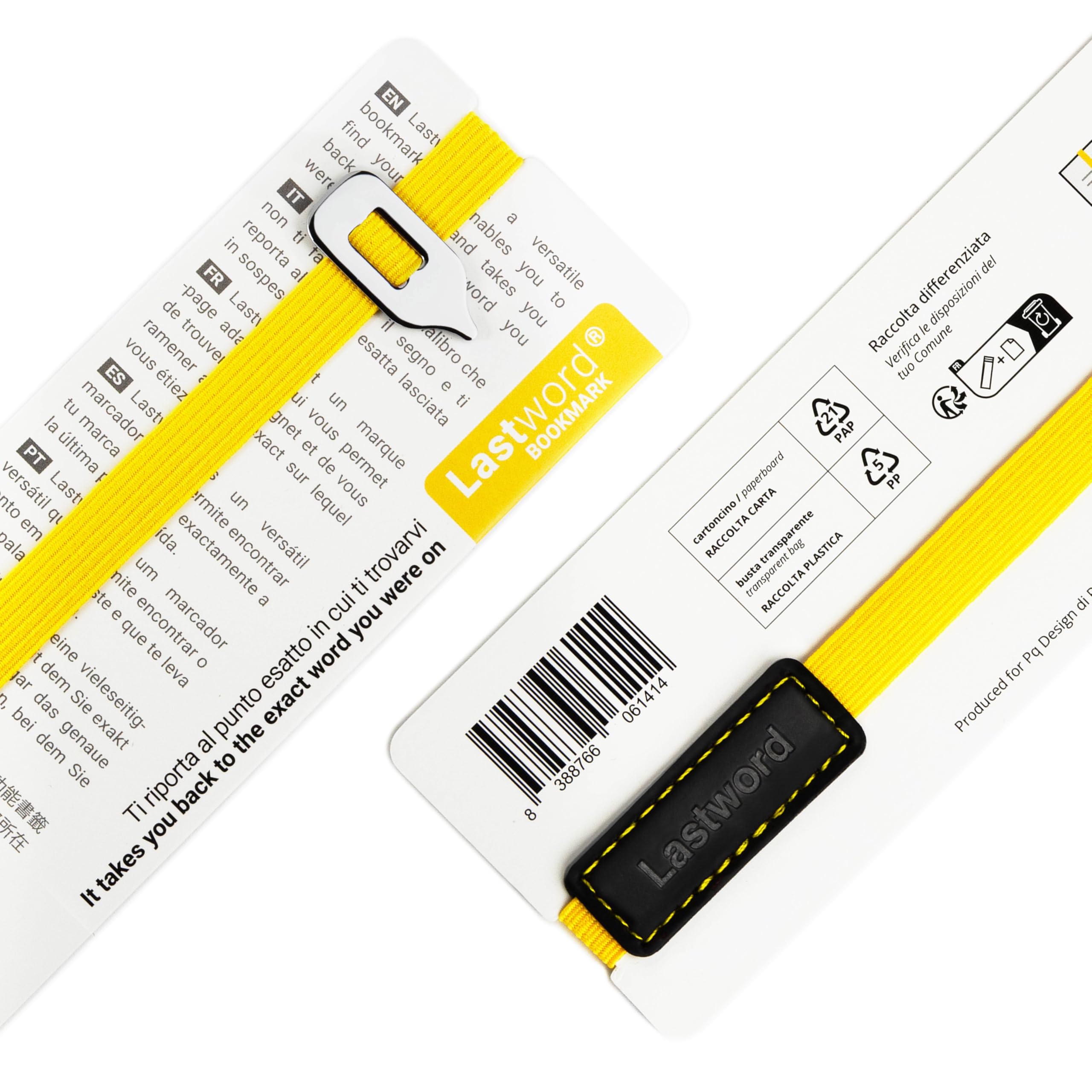 Elastic Bookmark for Men & Women - Unique Reading Gift for Book Lovers, Graduation, Birthday, Teacher Appreciation - Yellow Lastword Design - Perfect for Novels, Journals & Bible Study