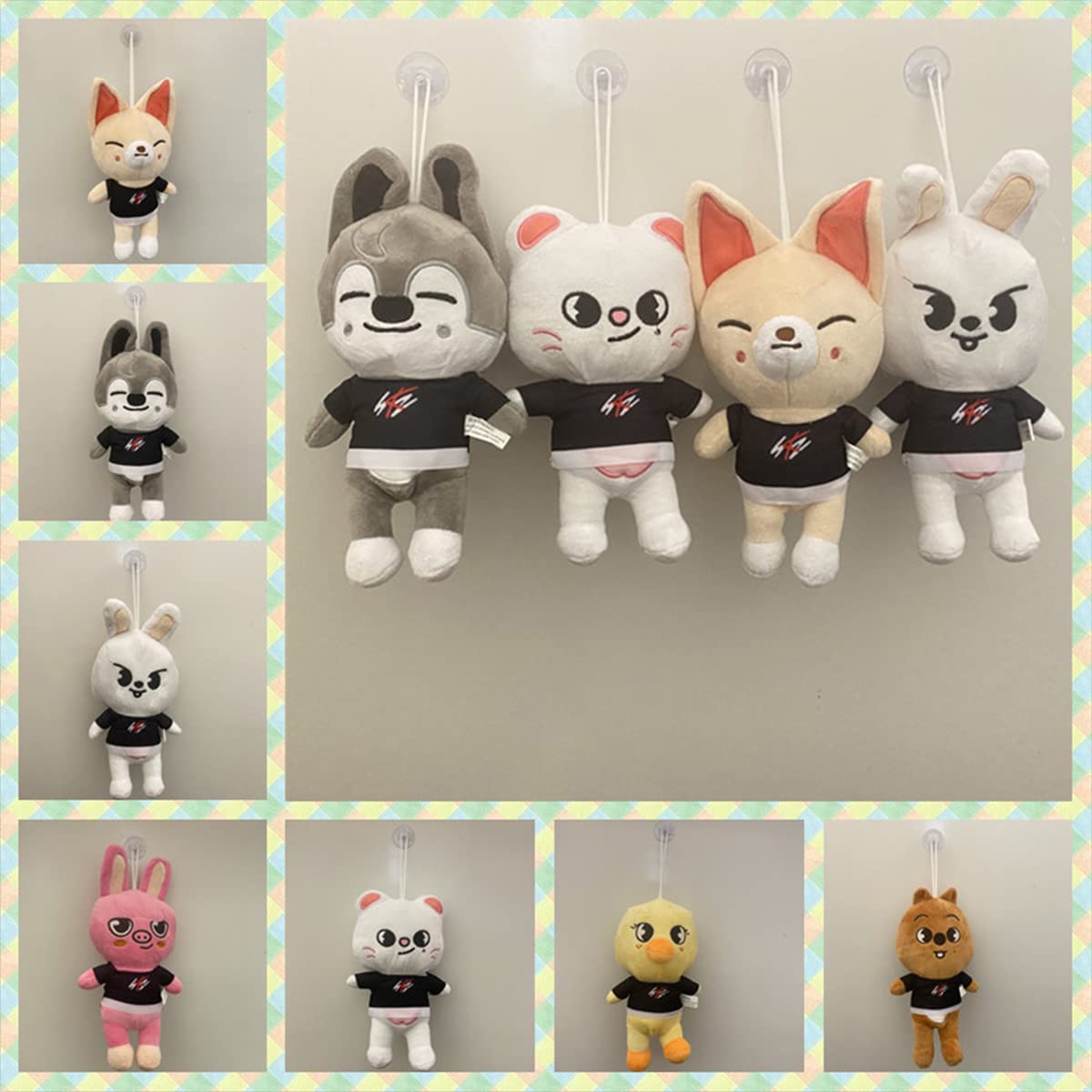 8in Stray Plush Toy - Soft Dwaekki Stuffed Animal, Cute Fashion Character Doll Gift for Kids & Fans - Perfect for Bedroom Decor, Birthday Presents and Anime Collectibles