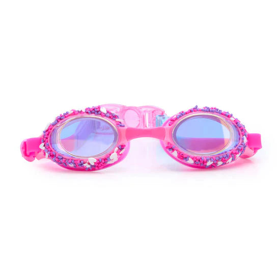 Bling2o Kids Swim Goggles - Anti-Fog UV Protection Swimming Glasses for Boys & Girls | Strawberry Frosting Design | Perfect for Pool, Beach & Swimming Lessons