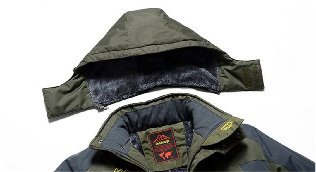 Men's Military Fleece Winter Jacket - Windproof Waterproof Parka Coat for Cold Weather | Warm Windbreaker Raincoat with Oversized Fit | Ideal for Outdoor Activities, Hiking & Winter Sports