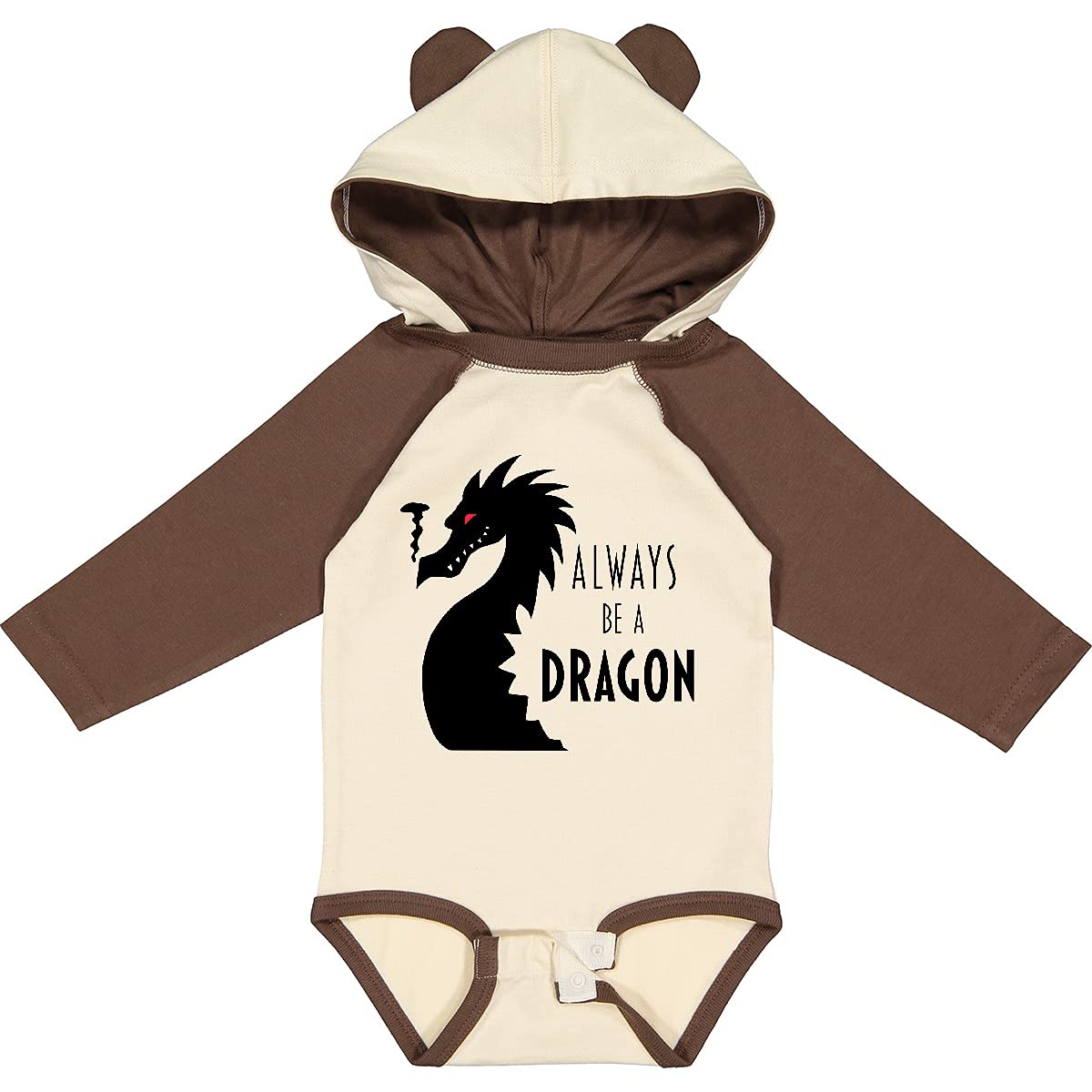 Inktastic Dragon Long Sleeve Creeper for Kids Playtime