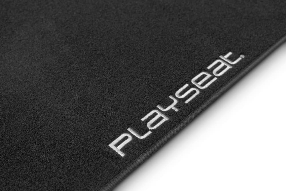 Playseat® XL Floor Mat for Racing Simulator - Non-Slip Gaming Chair Mat with Waterproof Surface, Perfect for Playseat Challenge & Evolution (Black) - Ideal for Home Racing Setup & Esports Gaming