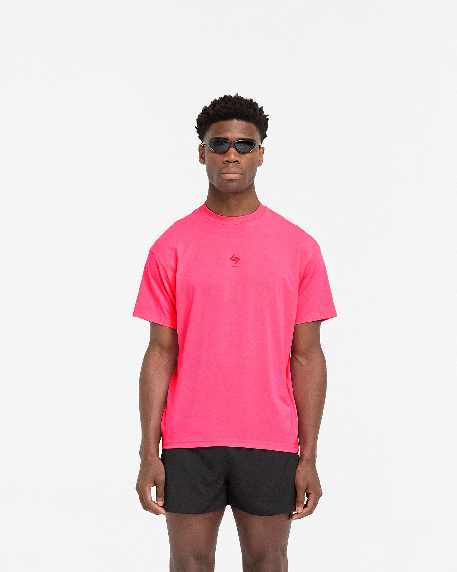 247 Oversized T-Shirt for Women - Ultra Pink Cotton Comfort Fit - Casual Wear, Lounge, Sleep & Street Style Fashion