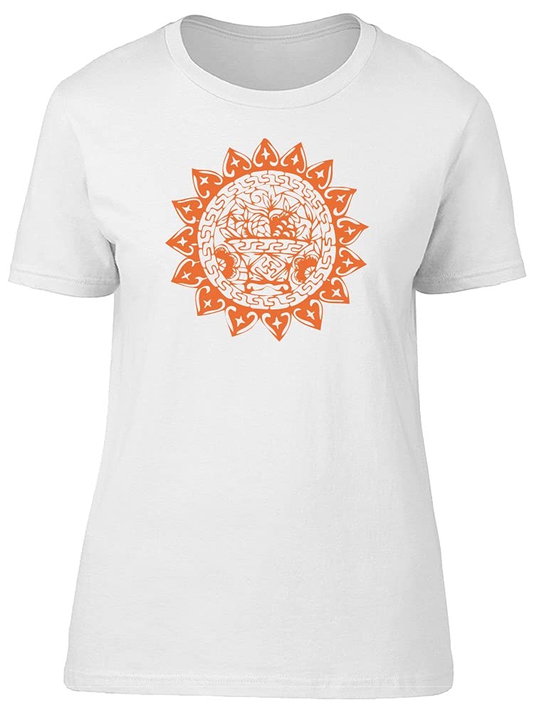 Stylish Sun Pattern Graphic Tee for Women - Trendy Casual T-Shirt for Summer Outfits & Beach Vacations