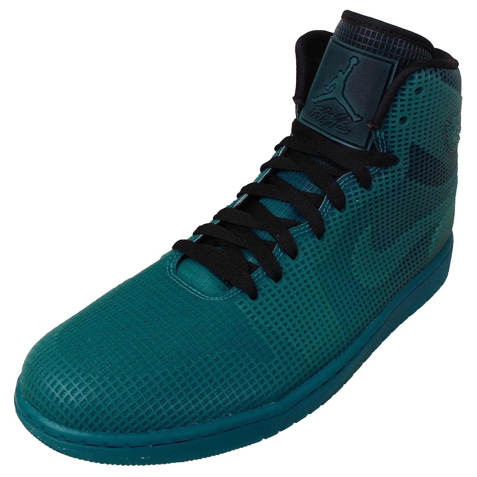Nike Air Jordan 4LAB1 Men's High-Top Basketball Sneakers - Black/Tropical Teal (Size US 8) | Performance Basketball Shoes for Court & Street Style | Perfect for Games, Training & Urban Fashion
