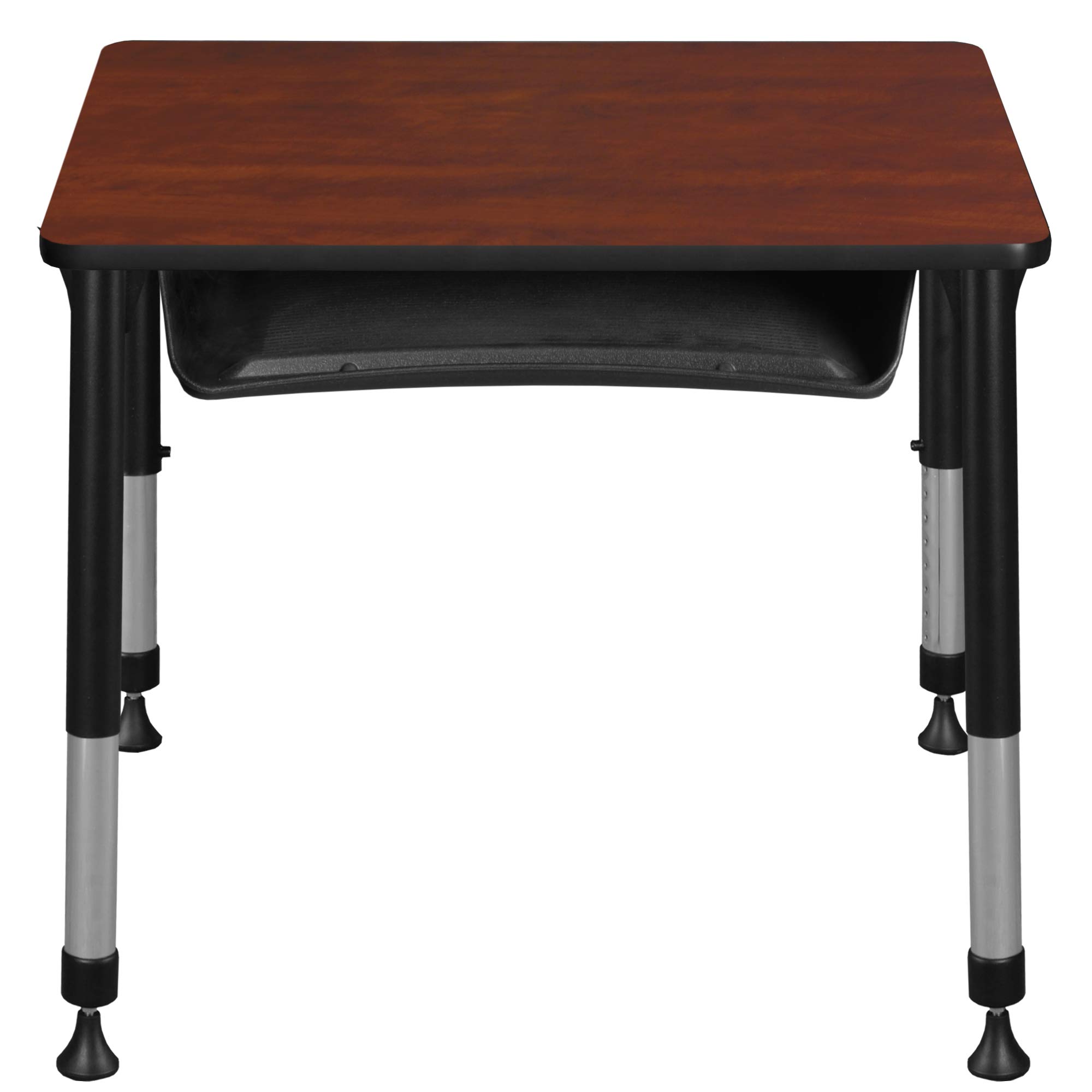 Regency Height Adjustable Rectangular Student Desk with Storage - 18.5