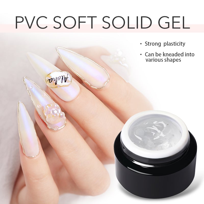 Born Pretty PVC Soft Solid 3D Sculpting Gel - Professional Nail Art Builder Gel for Sculpting & Extensions - Perfect for DIY Manicures, Salon Nail Designs & Acrylic Nail Enhancements