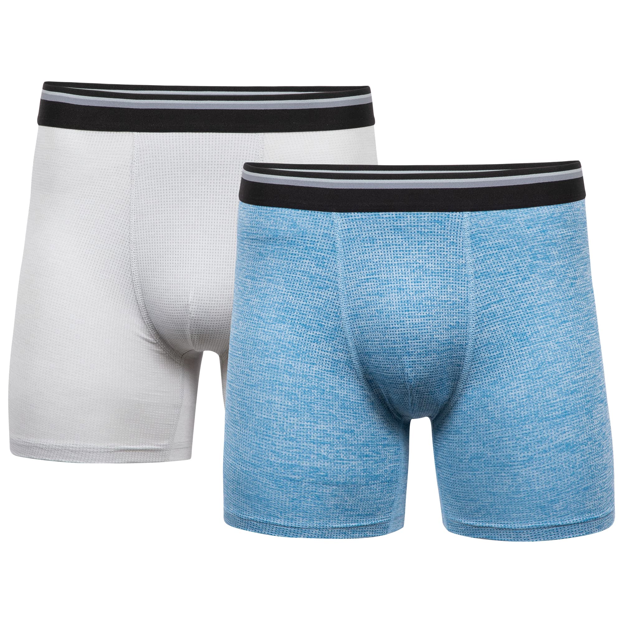 Gildan Men's Performance Driftknit Underwear 2-Pack - Breathable & Moisture-Wicking Boxer Briefs for Workout, Sports & Everyday Comfort
