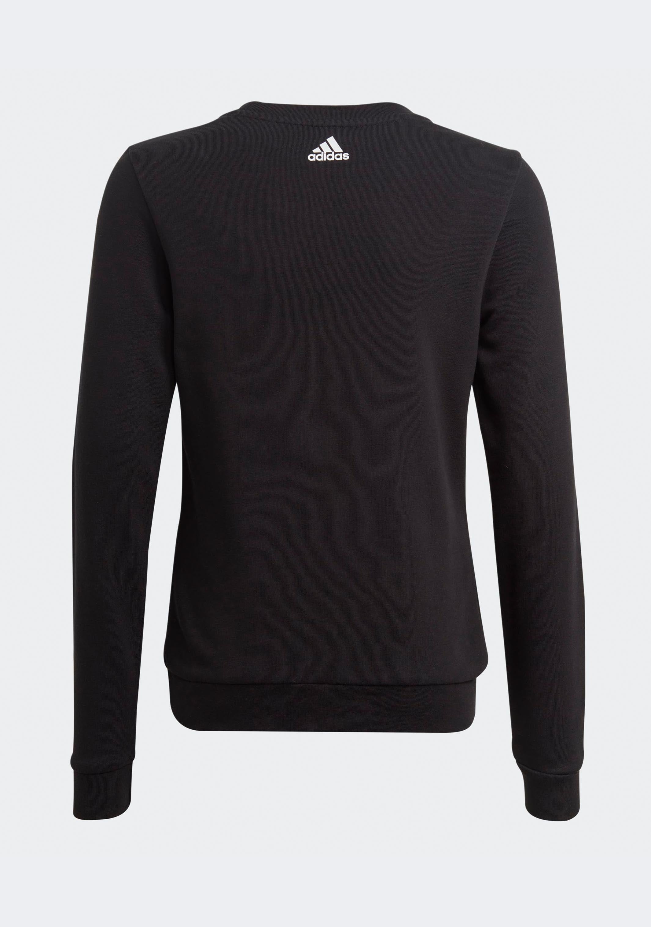 Adidas Girls' Essentials Big Logo Cotton Sweatshirt - Soft Casual Pullover Hoodie for Kids | Perfect for School, Playdates & Everyday Wear