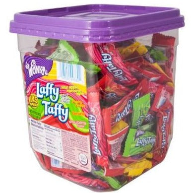 Laffy Taffy Assorted Flavors Candy Tub - Bulk Chewy Taffy Candy for Parties, Halloween Treats & Office Snacks