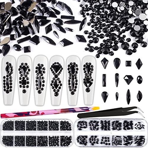 12-Round and Multi-Shaped Black