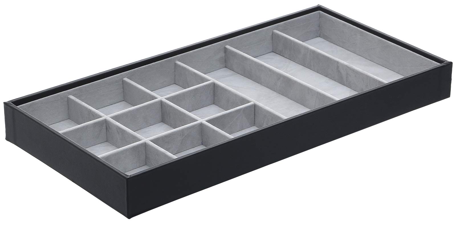 Magic Stackable Jewelry Trays - 3-Piece Set for Organizing Accessories, Gadgets & Cosmetics | Perfect for Closet, Dresser & Vanity Storage | Stylish Display Showcase Holder Box