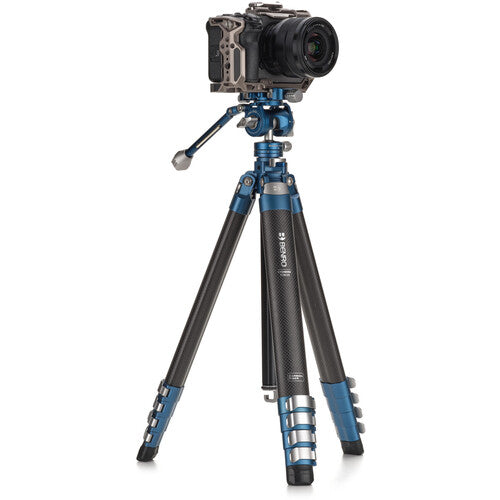 Benro CyanBird CF 2 Series Carbon Fiber Tripod with FS20PROC501 Hybrid Head - 5-Section Professional Camera Tripod for Photography & Videography - Perfect for Travel, Outdoor Shoots and Studio Work
