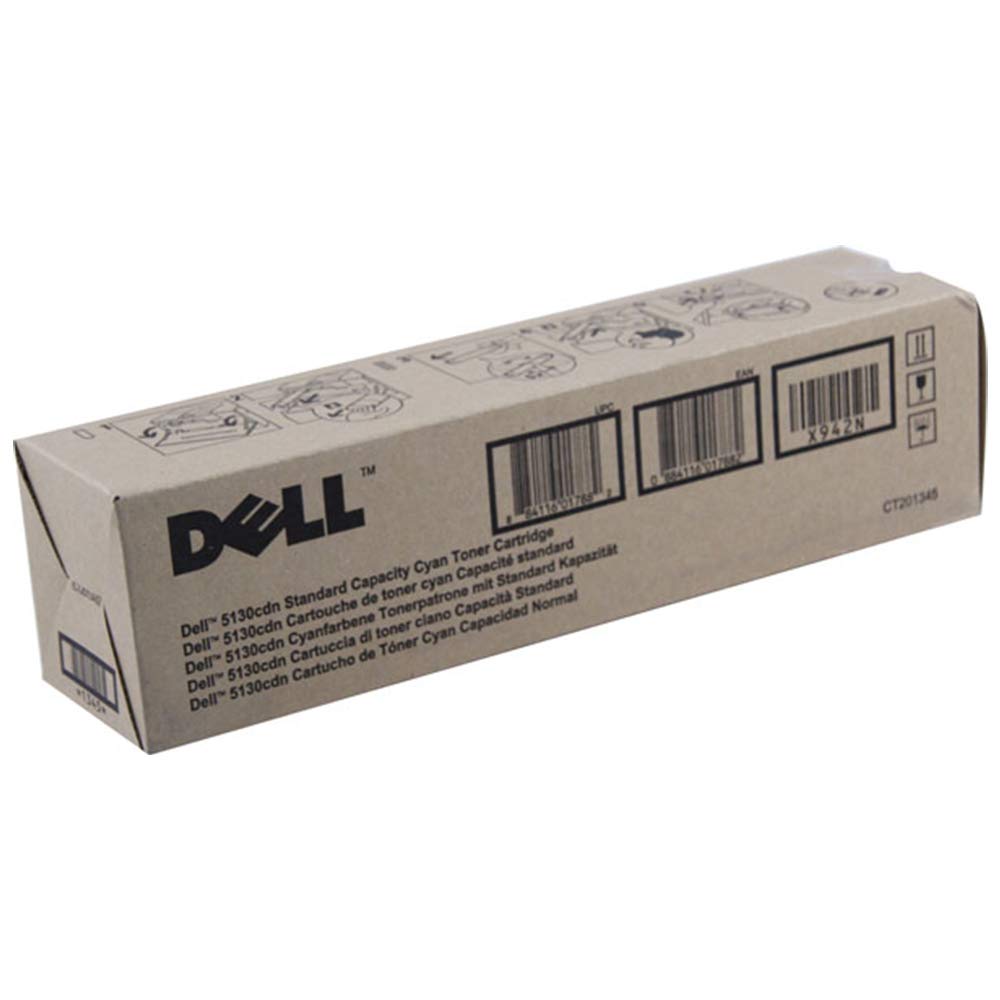Dell X942N Cyan Toner Cartridge for 5130cdn Color Laser Printer | High-Yield Replacement | Office & Home Printing | Compatible with Dell 5130cdn Series