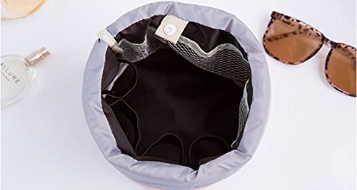 Linnet Travel Large Capacity Drawstring Cosmetic Bag - Waterproof Makeup Organizer Pouch for Toiletries, Jewelry & Travel Essentials (Color May Vary) - Perfect for Gym, Vacation & Daily Use