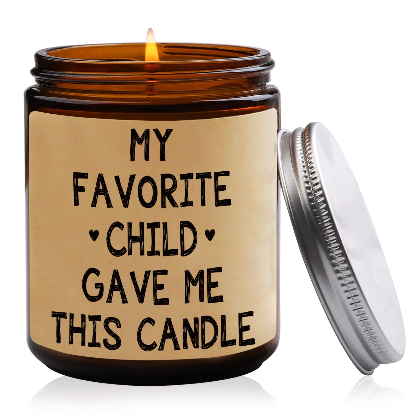 Citrus Scented Candles - Best Aromatherapy Gifts for Mom & Dad | Funny Father's Day Present from Daughter/Son | Birthday Gift Idea for Parents | Relaxing Home & Office Decor Candles for Men & Women