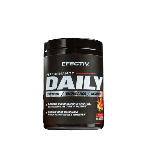 Efectiv Nutrition Performance Daily - Strawberry Watermelon Flavor Protein Powder 375g | Pre-Workout & Post-Workout Recovery Supplement for Athletes & Fitness Enthusiasts