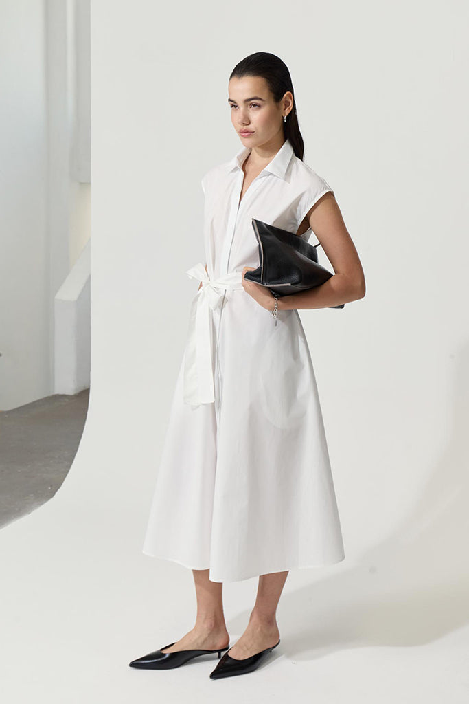 Dèluc Imola Dress - Off White Women's Elegant Party & Wedding Guest Dress for Special Occasions