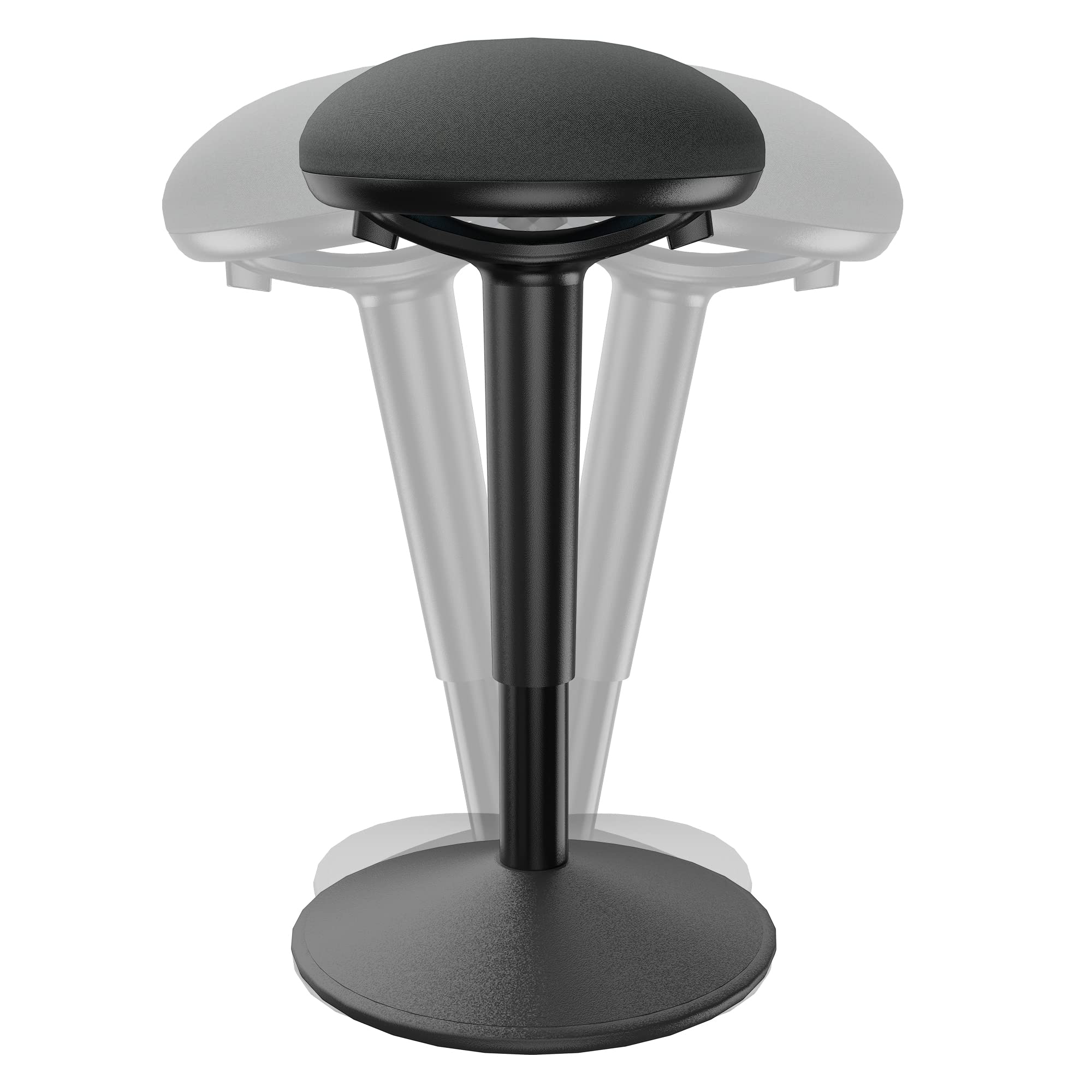 Ergonomic 360-Degree Swivel Standing Desk Chair with Memory Foam Seat Cushion - Lightweight, Adjustable & Flexible - Perfect for Home Office, Gaming & Workspace Comfort
