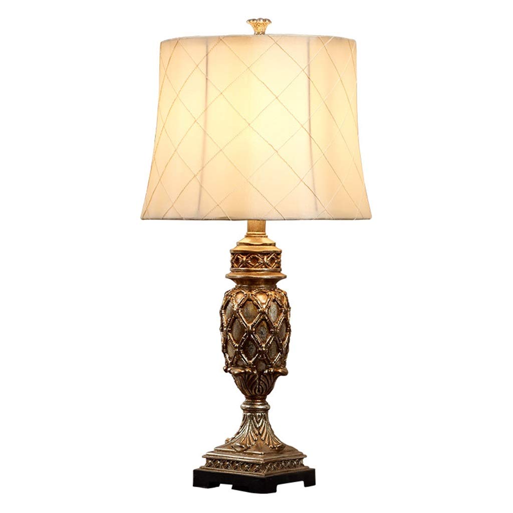 YA YA 2021-SHOP Vintage Fabric Table Lamp - 3 Light Modes, Remote Control, Bedside Nightstand Lamp for Living Room, Bedroom & Office Decor (Remote Control Switch) - Perfect for Reading, Relaxation & Ambient Lighting