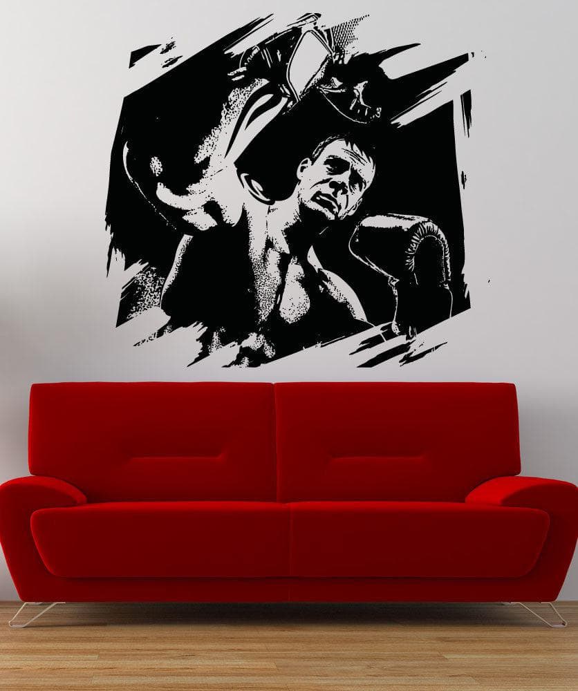 Boxer Dog Vinyl Wall Decal Sticker - Removable Home Decor for Bedroom, Nursery, Living Room | Design #5052